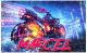 timalo® Robustes Gamerposter mit Namen personalisiert | Coole Gaming Wanddeko mit Gamer Bild für die Wand | Deko Poster XXL Wandbild | Motorrad neon punk cyber | Motiv 39