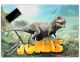 Schreibtischunterlage personalisiert mit Namen | wasserfeste Schreibunterlage, abwischbar, glatt | stabiles, hochwertiges Acrylglas, Kinder Kunststoff | 60x40cm Dinosaurier, Dino