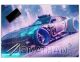 Gaming Schreibtischunterlage personalisiert mit Namen | wasserfeste Schreibunterlage, abwischbar, hochwertiges Acrylglas, Gamer Teenager Kunststoff | Rennwagen