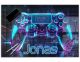 Gaming Schreibtischunterlage personalisiert mit Namen | wasserfeste Schreibunterlage, abwischbar, hochwertiges Acrylglas, Gamer Teenager Kunststoff | Neon Controller