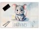Schreibtischunterlage personalisiert mit Namen | Maus | stabile, abwischbare Schreibunterlage für Kinder Acrylglas Kunststoff