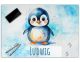 Schreibtischunterlage personalisiert mit Namen | Pinguin | stabile, abwischbare Schreibunterlage für Kinder Acrylglas Kunststoff