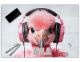 Schreibtischunterlage personalisiert mit Namen | Flamingo | stabile, abwischbare Schreibunterlage mit lustigen Tieren für Kinder Acrylglas Kunststoff