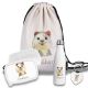 Kinder Schulset Brotdose, Trinkflasche, Turnbeutel personalisiert mit Namen | Set Wasserflasche Edelstahl | Lunchbox mit Trennwand | Geschenk zur Einschulung & Kindergarten | 10- Quoka