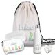 Kinder Schulset Brotdose, Trinkflasche, Turnbeutel personalisiert mit Namen | Set Wasserflasche Edelstahl | Lunchbox mit Trennwand | Geschenk zur Einschulung & Kindergarten | 12- Dinosaurier