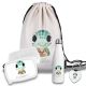 Kinder Schulset Brotdose, Trinkflasche, Turnbeutel personalisiert mit Namen | Set Wasserflasche Edelstahl | Lunchbox mit Trennwand | Geschenk zur Einschulung & Kindergarten | 04- Schildkröte