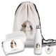 Kinder Schulset Brotdose, Trinkflasche, Turnbeutel personalisiert mit Namen | Set Wasserflasche Edelstahl | Lunchbox mit Trennwand | Geschenk zur Einschulung & Kindergarten | 50- Meerschweinchen