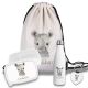 Kinder Schulset Brotdose, Trinkflasche, Turnbeutel personalisiert mit Namen | Set Wasserflasche Edelstahl | Lunchbox mit Trennwand | Geschenk zur Einschulung & Kindergarten | 07- Nashorn