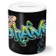 timalo® Gamer Spardose personalisiert mit Namen | Personalisierbares Gaming Geschenk Sparschwein Geschenkidee | Graffiti | spardose-gamer-11