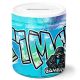 timalo® Gamer Spardose personalisiert mit Namen | Personalisierbares Gaming Geschenk Sparschwein Geschenkidee | Graffiti | spardose-gamer-13