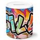 timalo® Gamer Spardose personalisiert mit Namen | Personalisierbares Gaming Geschenk Sparschwein Geschenkidee | Graffiti | spardose-gamer-14