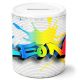 timalo® Gamer Spardose personalisiert mit Namen | Personalisierbares Gaming Geschenk Sparschwein Geschenkidee | Graffiti | spardose-gamer-48