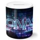 timalo® Gamer Spardose personalisiert mit Namen | Personalisierbares Gaming Geschenk Sparschwein Geschenkidee | Neon Blau 3D | spardose-gamer-50