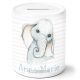 timalo® Coole Spardose personalisiert mit Namen | Personalisierbares Geschenk Sparschwein für Kinder Tiere Geschenkidee | Elefant spardose-t-25