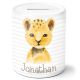 timalo® Coole Spardose personalisiert mit Namen | Personalisierbares Geschenk Sparschwein für Kinder Tiere Geschenkidee  | Löwe spardose-t-27