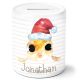timalo® Spardose Weihnachten personalisiert mit Namen | Personalisierbares Geschenk Sparschwein für Kinder Nikolaus Tiere Geschenkidee  | Fisch spardose-tx-17