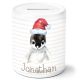 timalo® Spardose Weihnachten personalisiert mit Namen | Personalisierbares Geschenk Sparschwein für Kinder Nikolaus Tiere Geschenkidee  | Pinguin spardose-tx-19