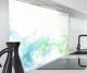 Spritzschutz Wand für Herd, Küche Küchenrückwand Glasoptik | Acryl Glas 2mm | Glasrückwand Acrylglas Wandpaneele Rückwandschutz Platte | Grüner Rauch
