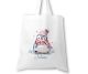 timalo® Große Einkaufstasche Stoffbeutel personalisiert mit Namen Geschenk Weihnachten für Kinder. Männer und Frauen - Pinguin
