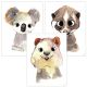Poster Kinderzimmer Tiere| Wandposter Bilder 3er Set Mädchen Junge | t3er01-t005 | Koala Lori Quokka
