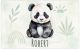 Bild für die Wand Kinderzimmer Süße Tiere Boho Aquarell Jungen und Mädchen Zimmer Wandbild | Motiv Pandabär Poster