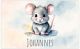 Bild für die Wand Kinderzimmer Süße Tiere Boho Aquarell Jungen und Mädchen Zimmer Wandbild | Motiv Maus Poster