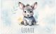 Bild für die Wand Kinderzimmer Süße Tiere Boho Aquarell Jungen und Mädchen Zimmer Wandbild | Motiv Esel Baby Poster