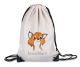 timalo® Kinder Turnbeutel personalisiert mit Namen | Sportbeutel bedruckt | süße Tiermotive | Kindergarten Stoffbeutel Geschenke Mädchen Jungen | 13- Fuchs