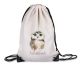timalo® Kinder Turnbeutel personalisiert mit Namen | Sportbeutel bedruckt | süße Tiermotive | Kindergarten Stoffbeutel Geschenke Mädchen Jungen | 23- Eule