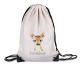 timalo® Kinder Turnbeutel personalisiert mit Namen | Sportbeutel bedruckt | süße Tiermotive | Kindergarten Stoffbeutel Geschenke Mädchen Jungen | 24- Reh