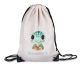 timalo® Kinder Turnbeutel personalisiert mit Namen | Sportbeutel bedruckt | süße Tiermotive | Kindergarten Stoffbeutel Geschenke Mädchen Jungen | 04- Schildkröte