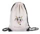 timalo® Kinder Turnbeutel personalisiert mit Namen | Sportbeutel bedruckt | süße Tiermotive | Kindergarten Stoffbeutel Geschenke Mädchen Jungen | 46- Kuh