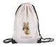 timalo® Kinder Turnbeutel personalisiert mit Namen | Sportbeutel bedruckt | süße Tiermotive | Kindergarten Stoffbeutel Geschenke Mädchen Jungen | 49- Pferd
