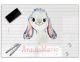 Schreibunterlage für Kinder, abwischbar, glatt und wasserfest | stabiles, hochwertiges Acrylglas, Kunststoff Tiermotive Glas Optik, Kinder Kunststoff Tiere | 01- Hase