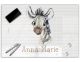 Schreibunterlage für Kinder, abwischbar, glatt und wasserfest | stabiles, hochwertiges Acrylglas, Kunststoff Tiermotive Glas Optik, Kinder Kunststoff Tiere | 05- Zebra