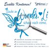 Timalo Wandtattoo Kinderzimmer – 'Glaube An Wunder' Mit Fee & Schmetterlingen, 160x58 Cm, Rot