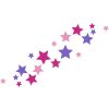 Oblique Unique Stern-Sticker Set – 136 Stück Glitzernde Aufkleber In Lila & Rosa, Für Deko, Basteln & Scrapbooking