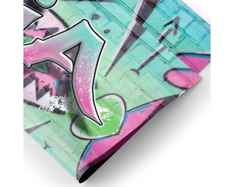 Tjapalo® P100 Personalisiertes Wandtattoo Graffiti Name Wandaufkleber Kinderzimmer Mädchen Wandtattoo Teenager Cool 3D Wandtattoo Kinderzimmer Name Hasen Wandtattoo Hase