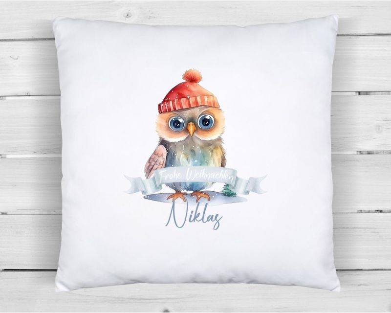 timalo® Personalisiertes Kissen mit Namen Dekokissen Jungen Mädchen Kinder Weihnachtsgeschenk Kopfkissen Geschenk Weihnachten